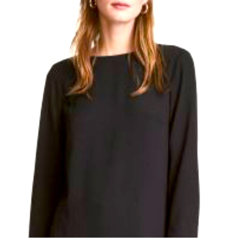 H & M Black polyester crepe dress size L
